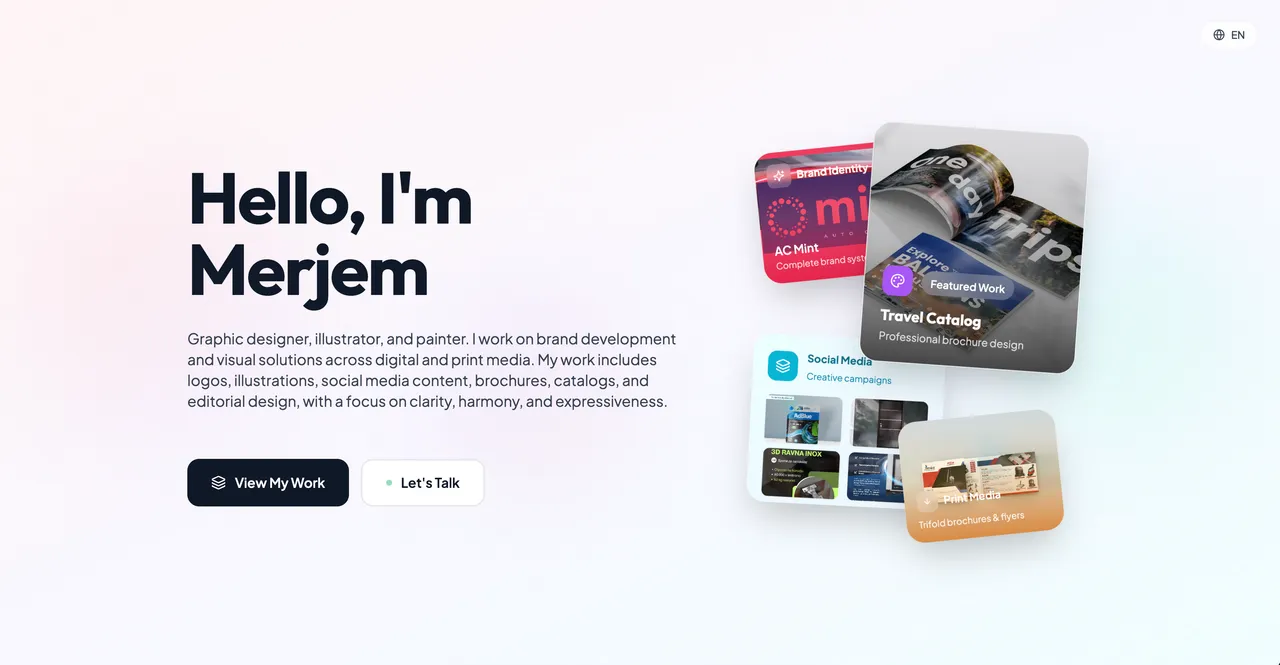 Screenshot of Merjem Durakovic - Artist